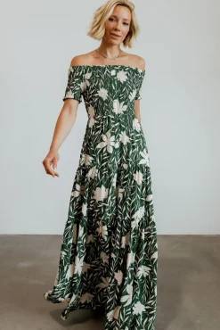 Baltic Born maxi dresses|Becca Smocked Maxi Dress | Green