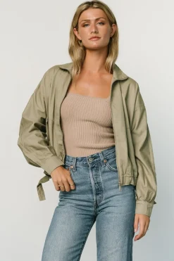 Baltic Born outerwear|Beckett Bomber Jacket | Olive
