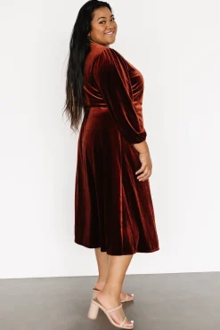 Baltic Born WEDDING SUITE|wedding guest|Beckinsale Velvet Wrap Dress | Cinnamon