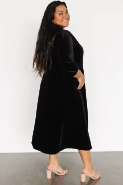 Baltic Born WEDDING SUITE|wedding guest|Beckinsale Velvet Wrap Dress | Black