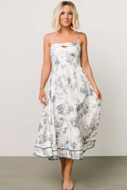 Baltic Born midi dresses|short dresses|Bellagio Midi Dress | Slate Floral