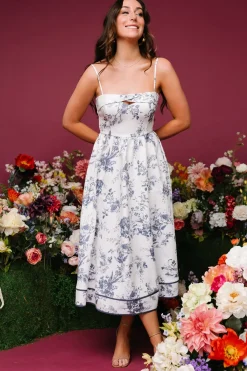 Baltic Born midi dresses|short dresses|Bellagio Midi Dress | Slate Floral