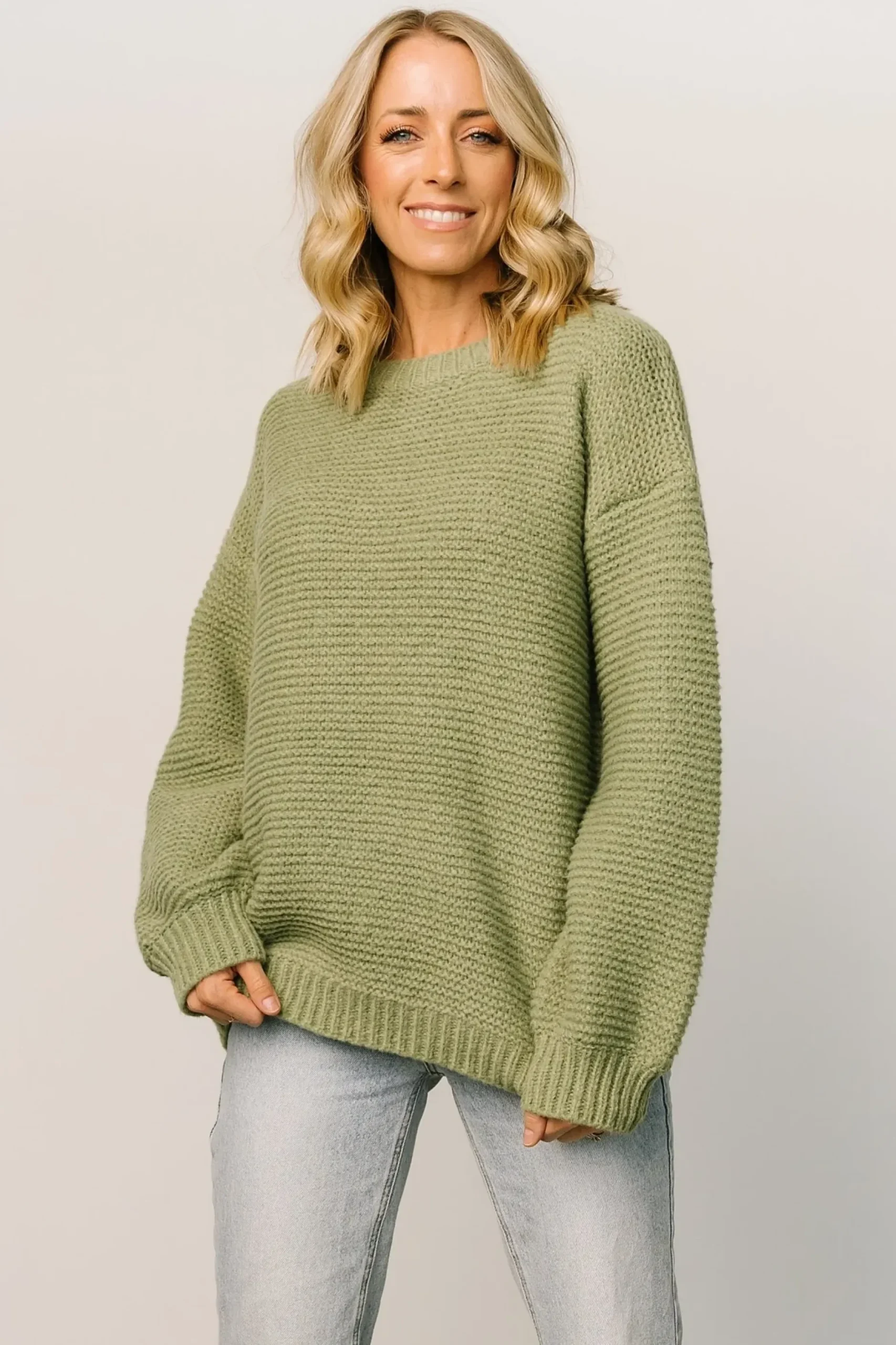 Baltic Born sweaters|WINTER ESSENTIALS|Bentley Chunky Knit Sweater | Olive