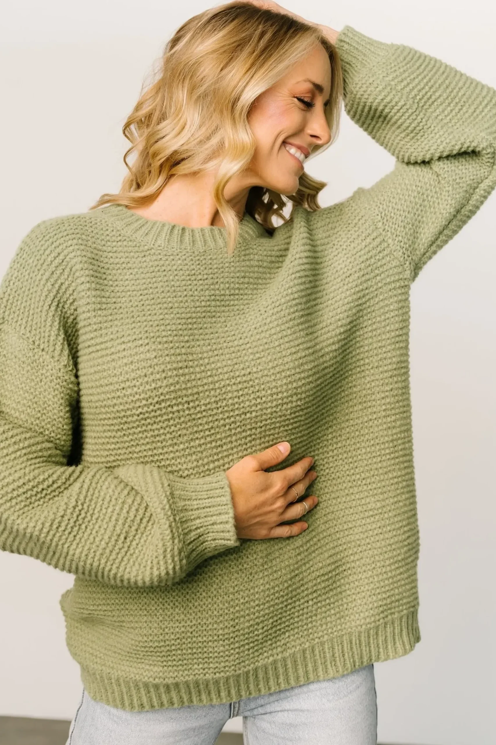 Baltic Born sweaters|WINTER ESSENTIALS|Bentley Chunky Knit Sweater | Olive
