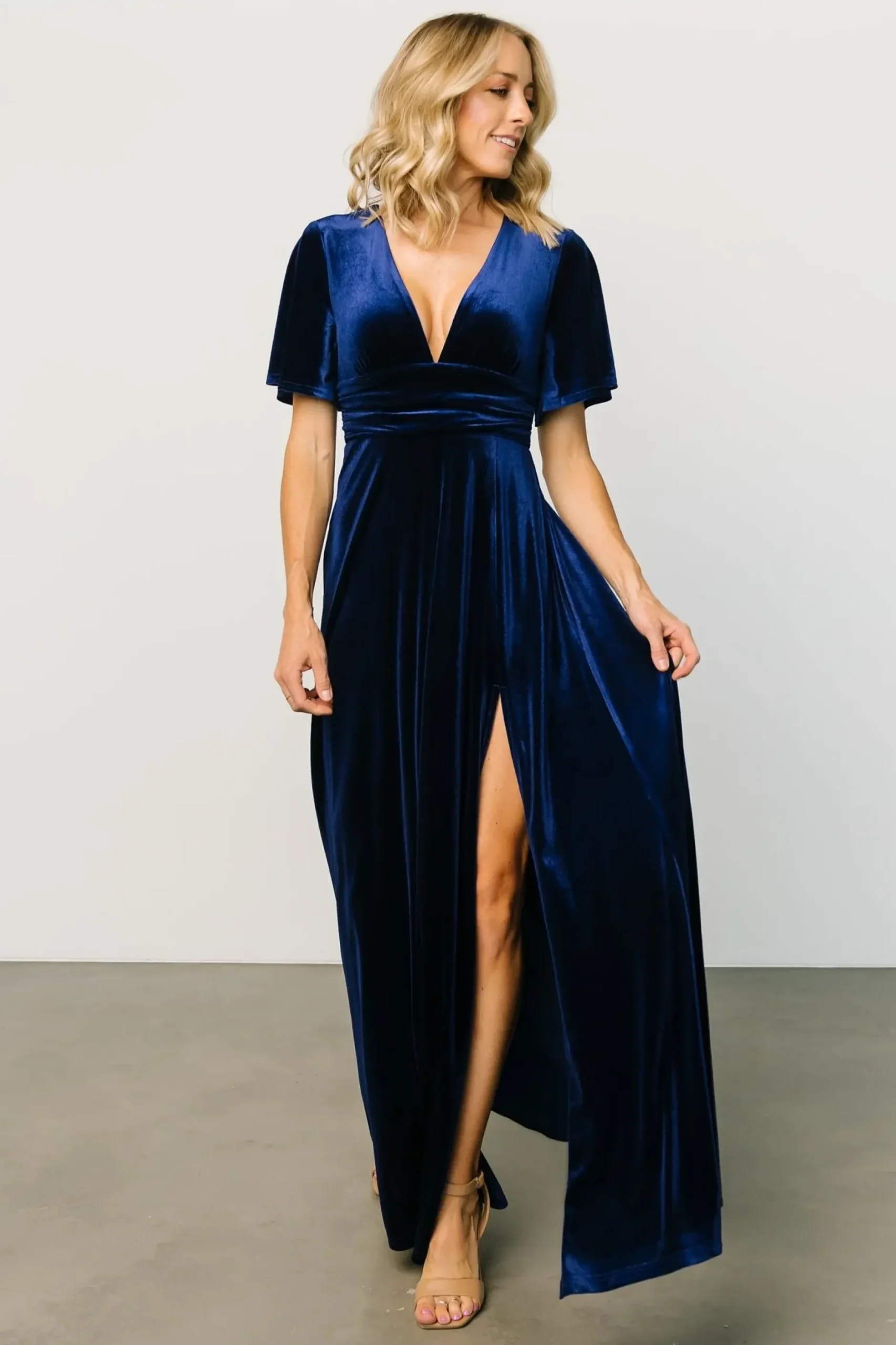 Baltic Born maxi dresses|WEDDING SUITE|Berenice Velvet Maxi Dress | Emerald