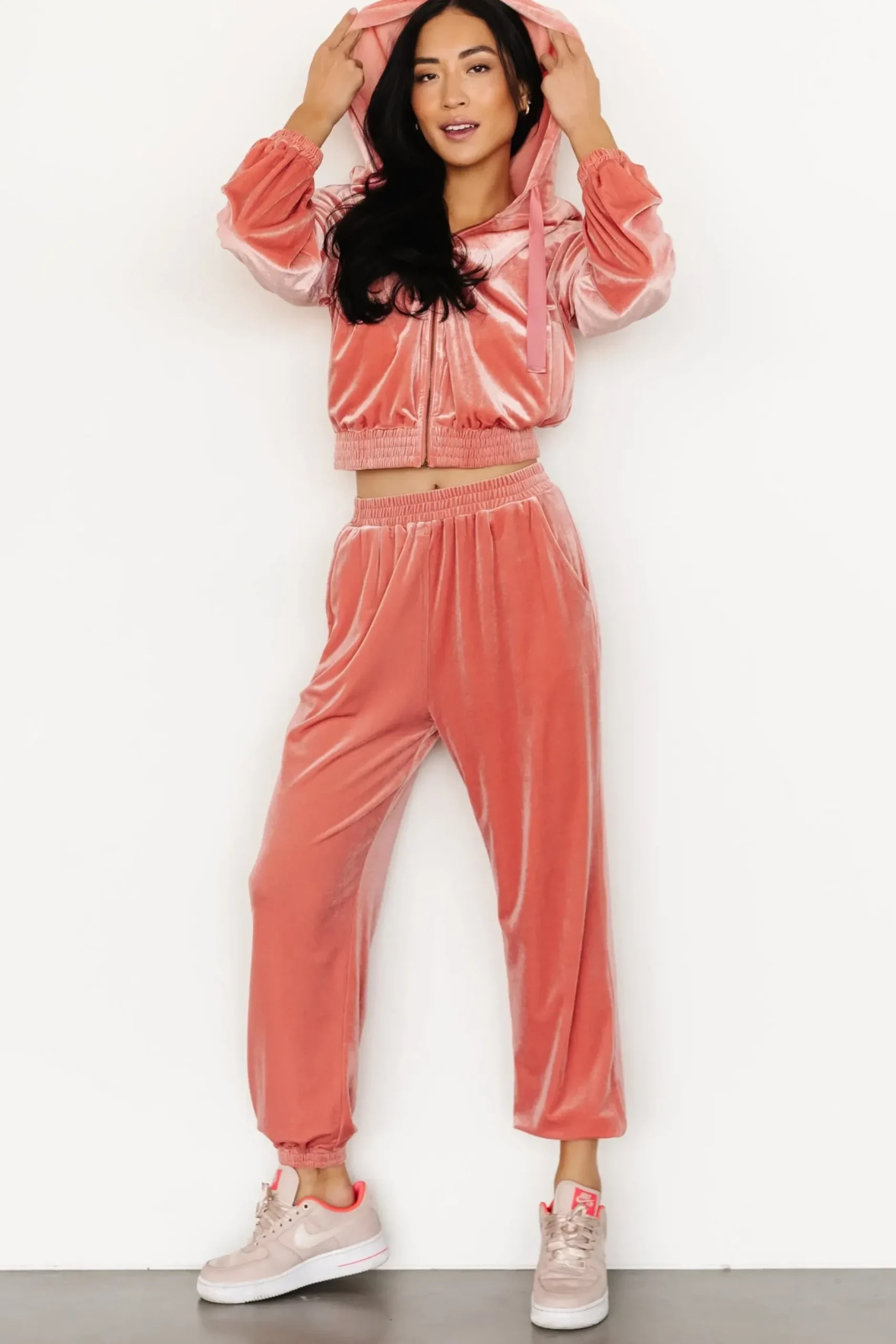Baltic Born pants|Bewitched Velvet Jogger Pants | Pink