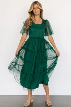 Baltic Born COMING SOON|Bexley Tulle Dress | Dark Green