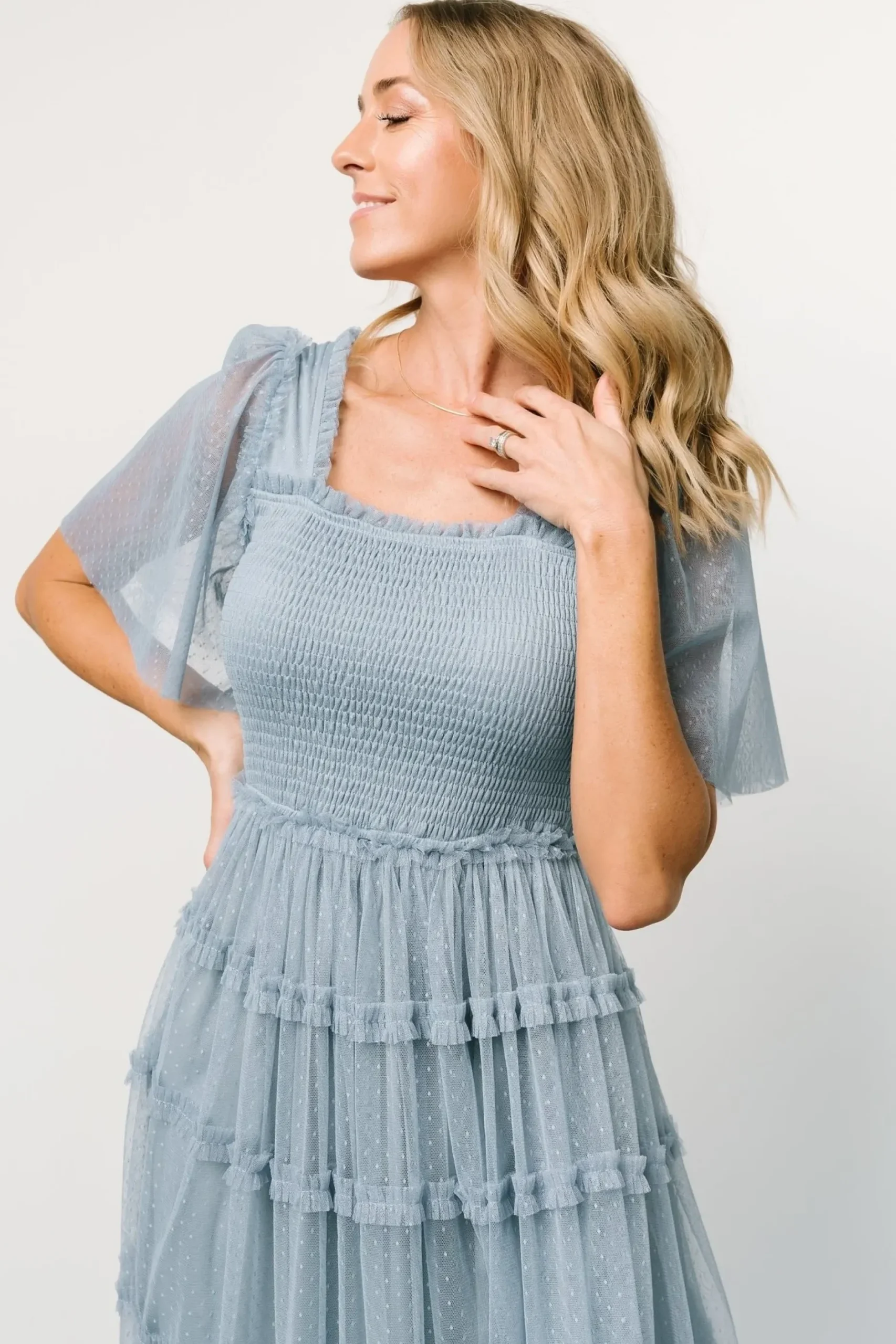 Baltic Born COMING SOON|Bexley Tulle Dress | Dusty Blue