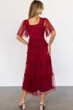 Baltic Born COMING SOON|Bexley Tulle Dress | Wine