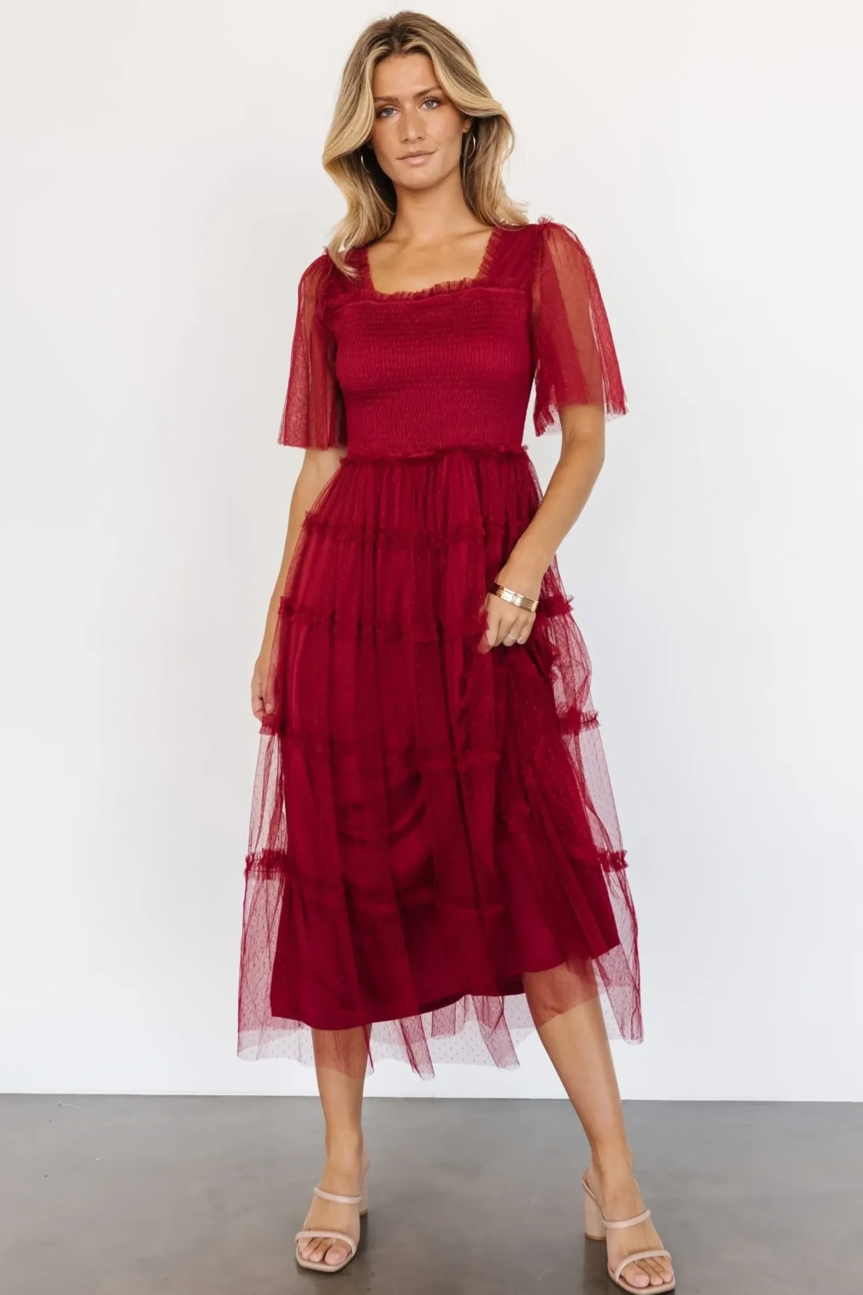 Baltic Born COMING SOON|Bexley Tulle Dress | Wine