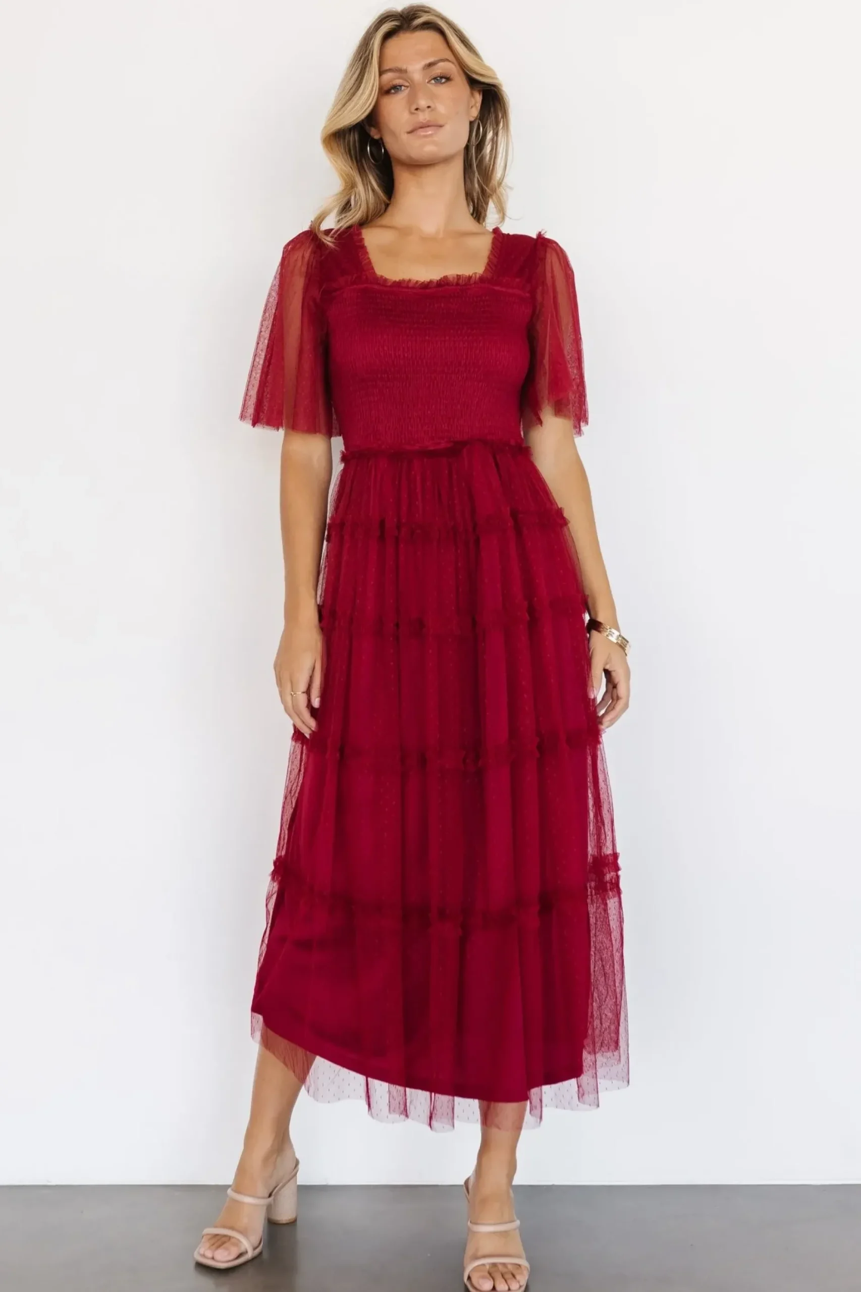 Baltic Born COMING SOON|Bexley Tulle Dress | Wine