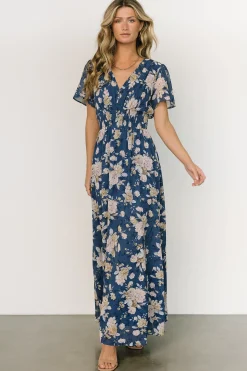 Baltic Born DRESSES|maxi dresses|Birdie Maxi Dress | Blue + Blush Floral