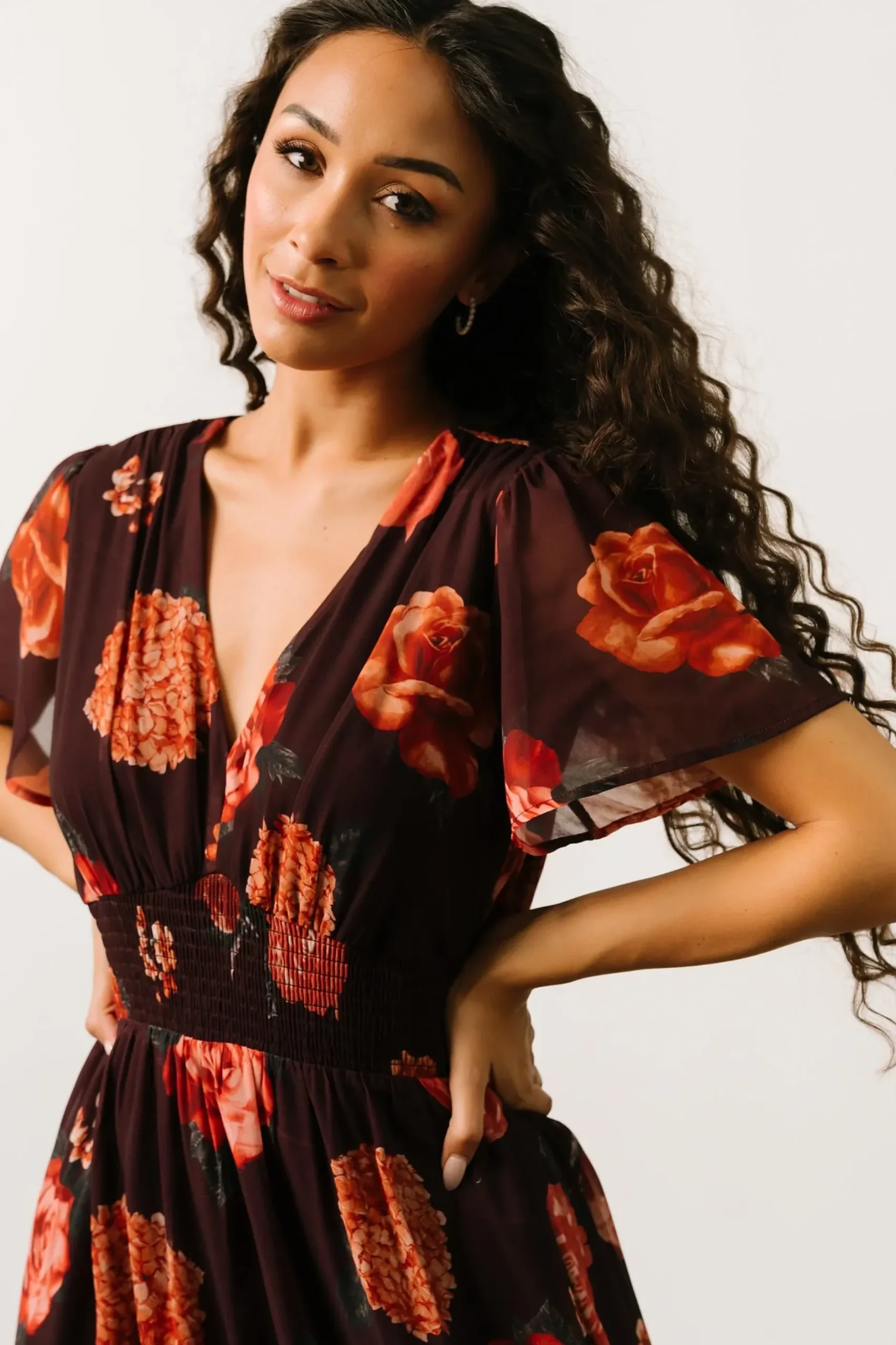 Baltic Born DRESSES|maxi dresses|Birdie Maxi Dress | Eggplant Floral