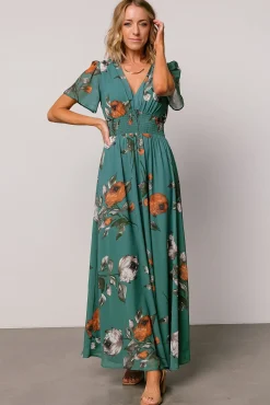 Baltic Born DRESSES|maxi dresses|Birdie Maxi Dress | Eucalyptus Floral
