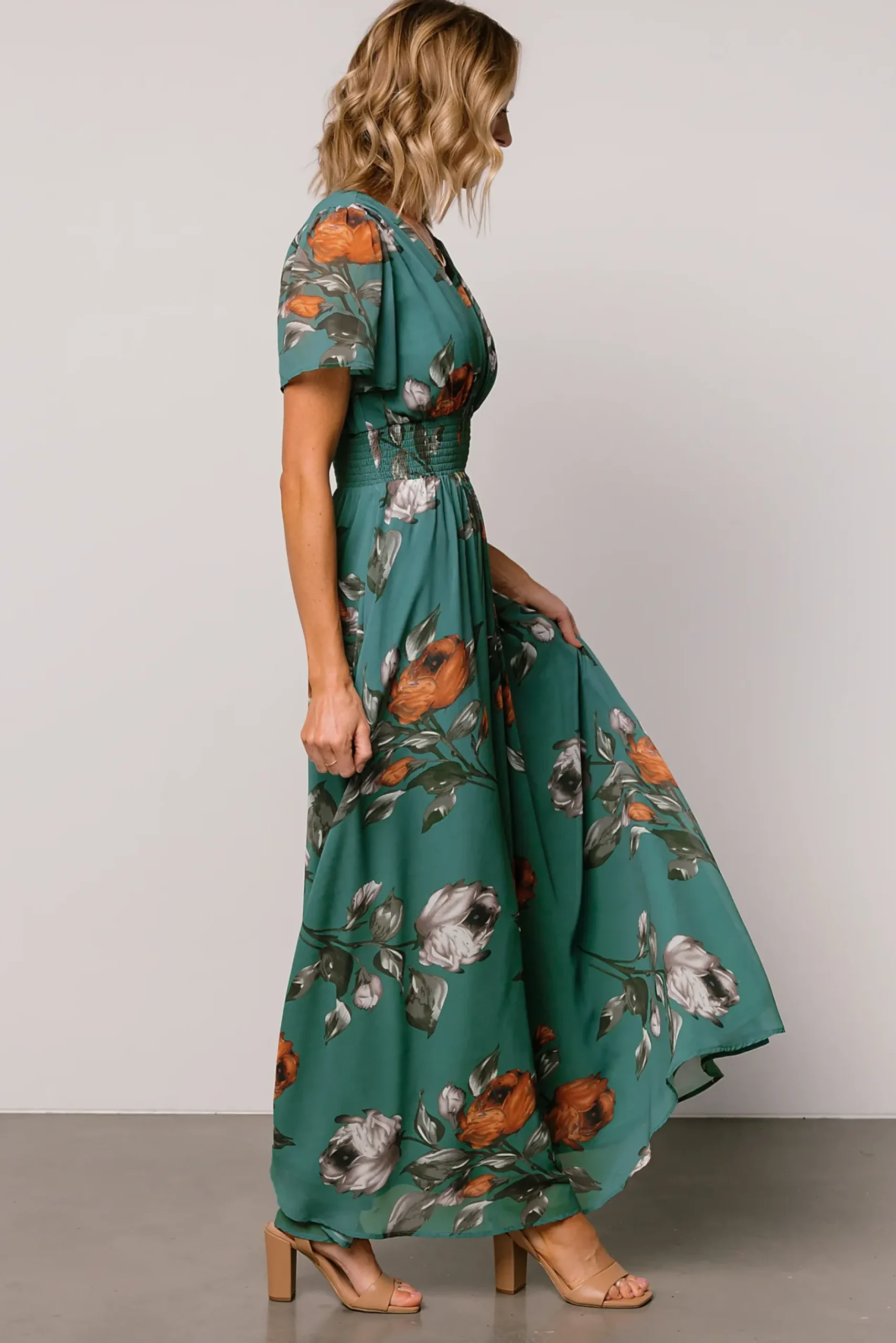 Baltic Born DRESSES|maxi dresses|Birdie Maxi Dress | Eucalyptus Floral