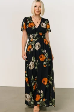 Baltic Born DRESSES|maxi dresses|Birdie Maxi Dress | Midnight Navy Floral