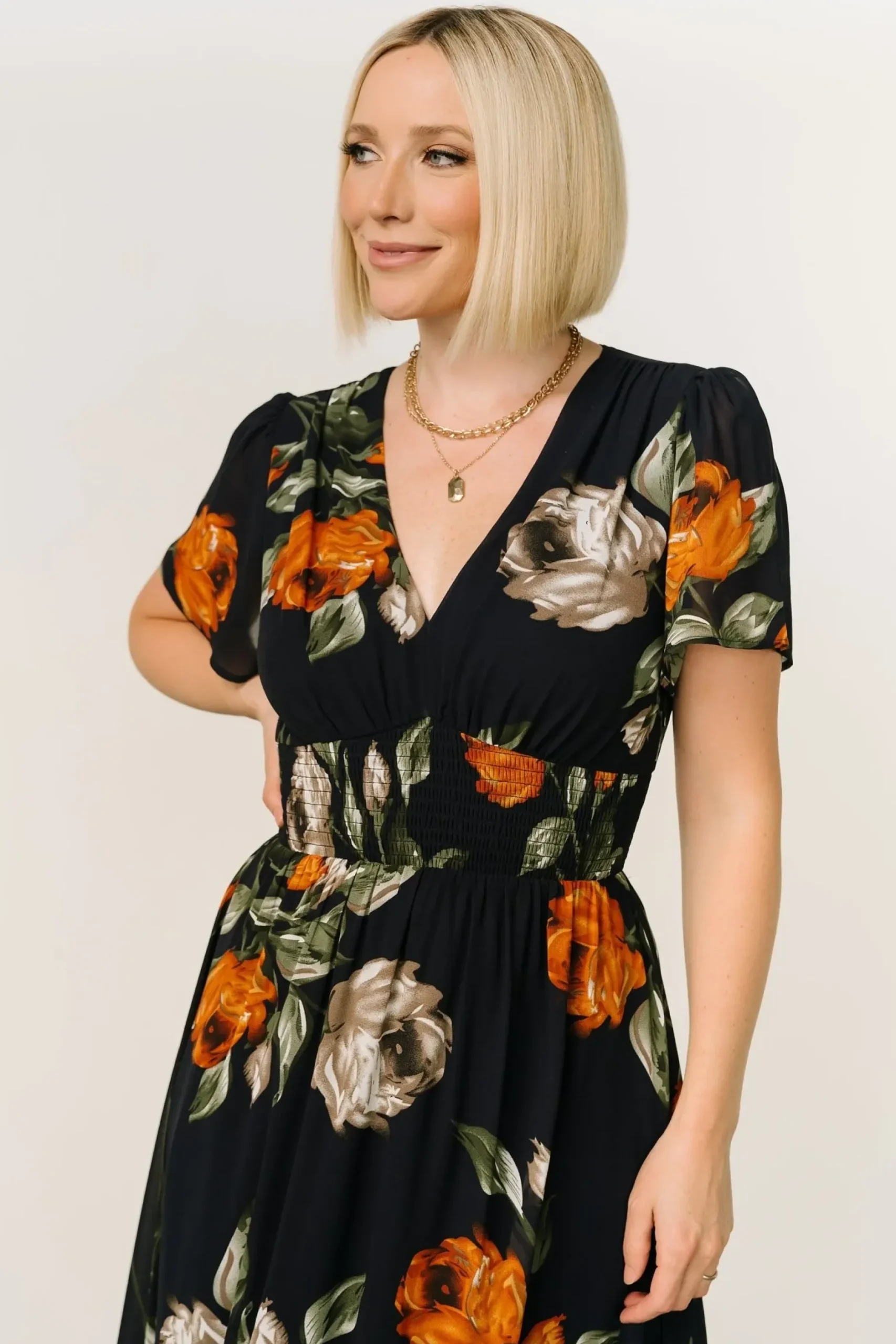 Baltic Born DRESSES|maxi dresses|Birdie Maxi Dress | Midnight Navy Floral