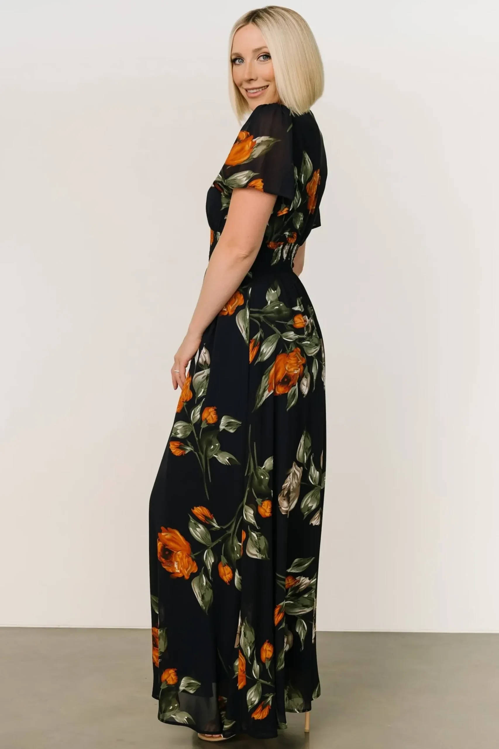 Baltic Born DRESSES|maxi dresses|Birdie Maxi Dress | Midnight Navy Floral
