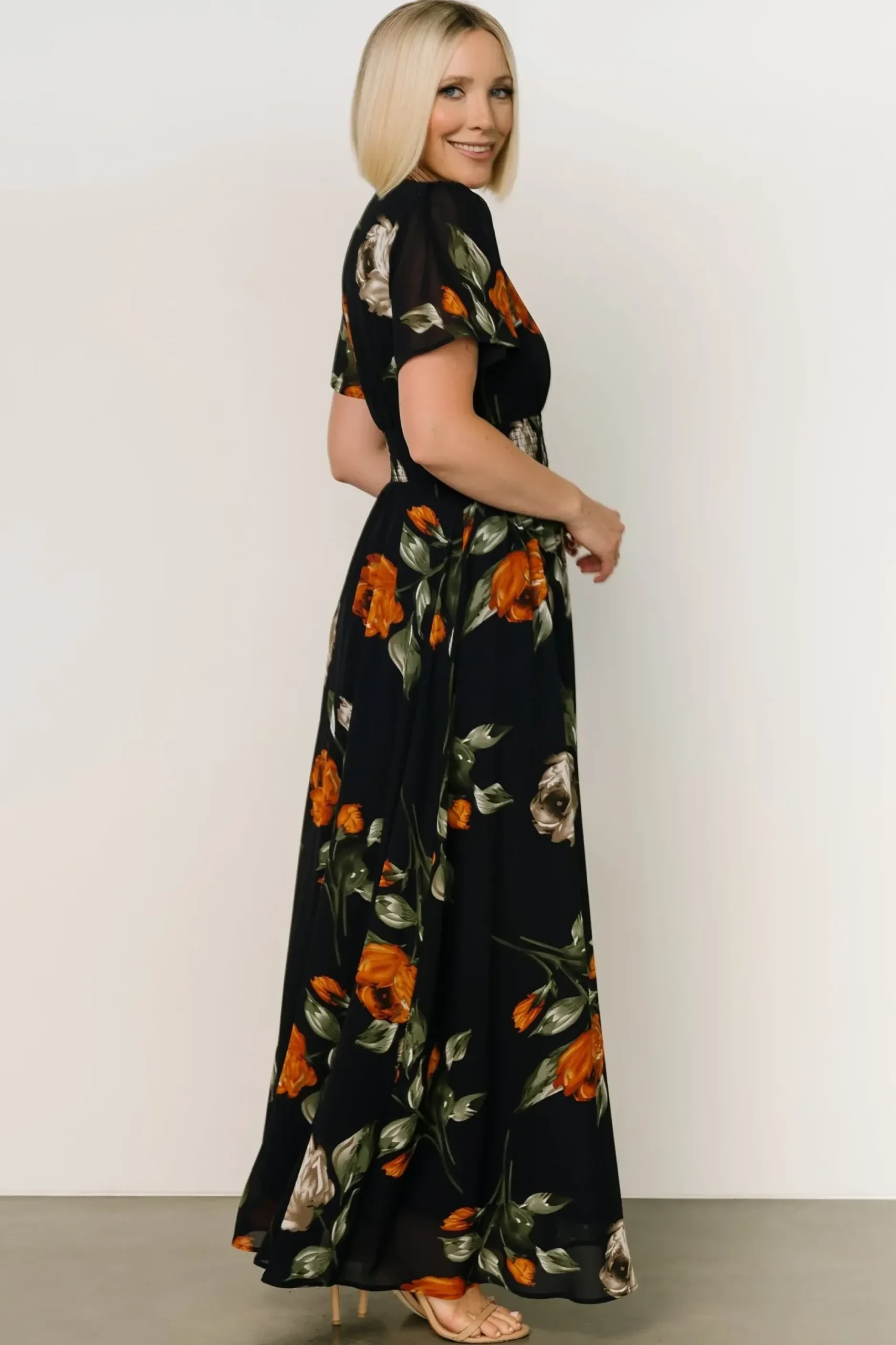 Baltic Born DRESSES|maxi dresses|Birdie Maxi Dress | Midnight Navy Floral