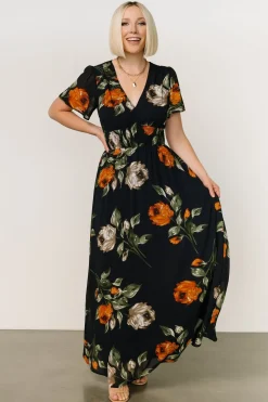 Baltic Born DRESSES|maxi dresses|Birdie Maxi Dress | Midnight Navy Floral