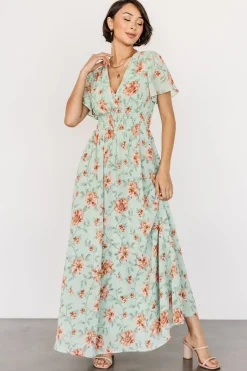 Baltic Born DRESSES|maxi dresses|Birdie Maxi Dress | Sage Multi