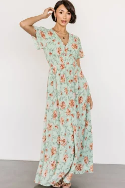 Baltic Born DRESSES|maxi dresses|Birdie Maxi Dress | Sage Multi