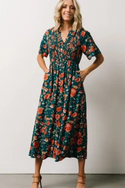 Baltic Born WINTER ESSENTIALS|Botega Midi Dress | Jade Multi Floral