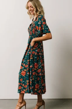 Baltic Born WINTER ESSENTIALS|Botega Midi Dress | Jade Multi Floral