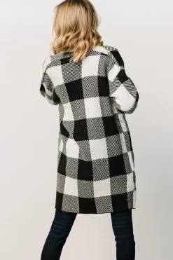 Baltic Born cardigans|outerwear|Bowen Gingham Cardigan | Black