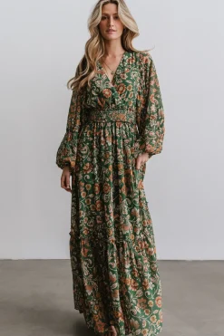 Baltic Born maxi dresses|WEDDING SUITE|Bria Maxi Dress | Green Floral