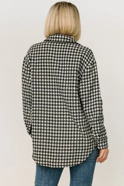 Baltic Born TOPS|outerwear|Bridger Houndstooth Jacket | Dark Navy + Ivory