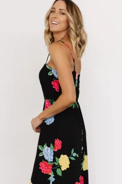 Baltic Born JUMPSUITS + ROMPERS|Brooklyn Wide Leg Jumpsuit | Black Floral