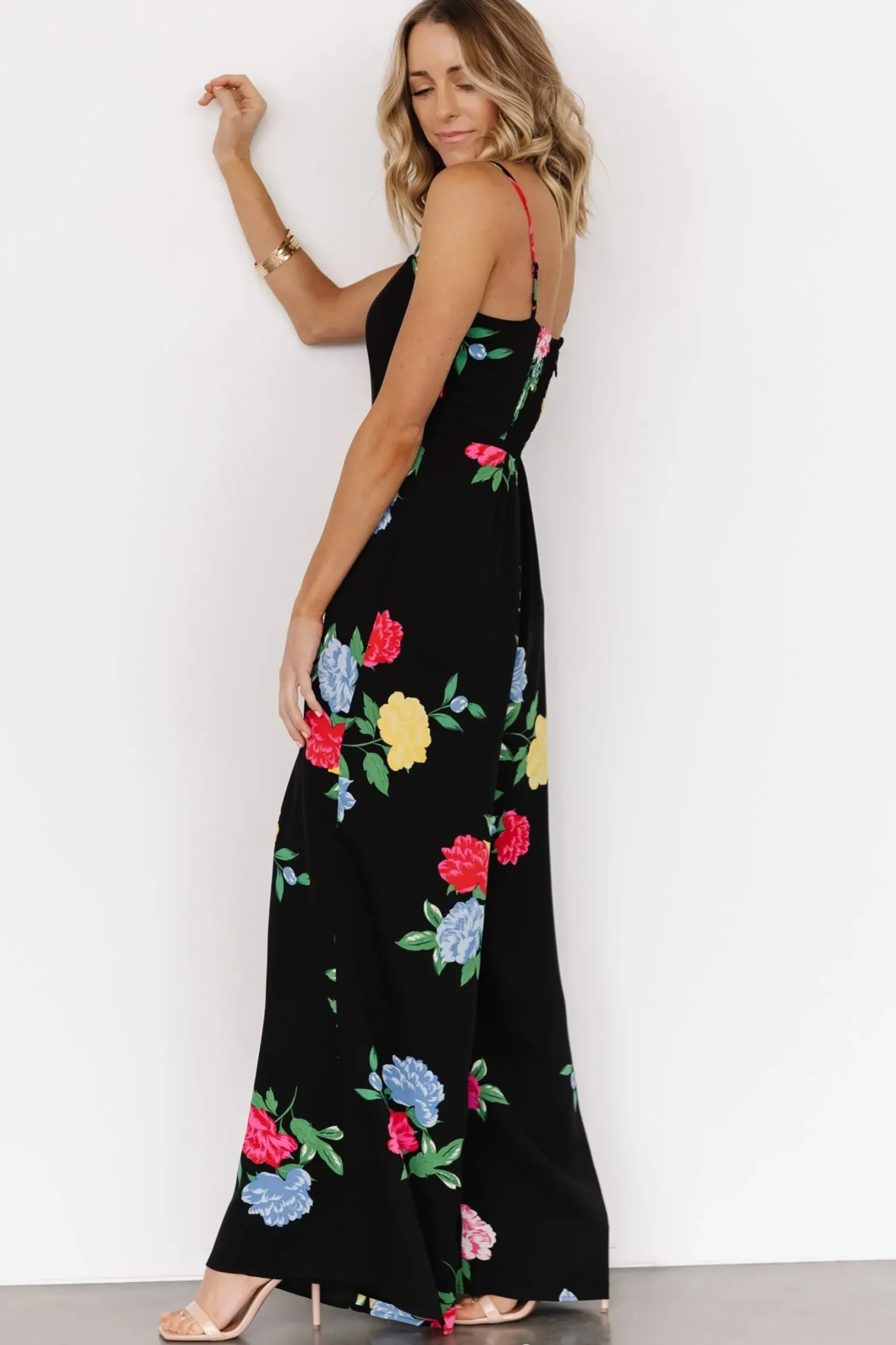 Baltic Born JUMPSUITS + ROMPERS|Brooklyn Wide Leg Jumpsuit | Black Floral