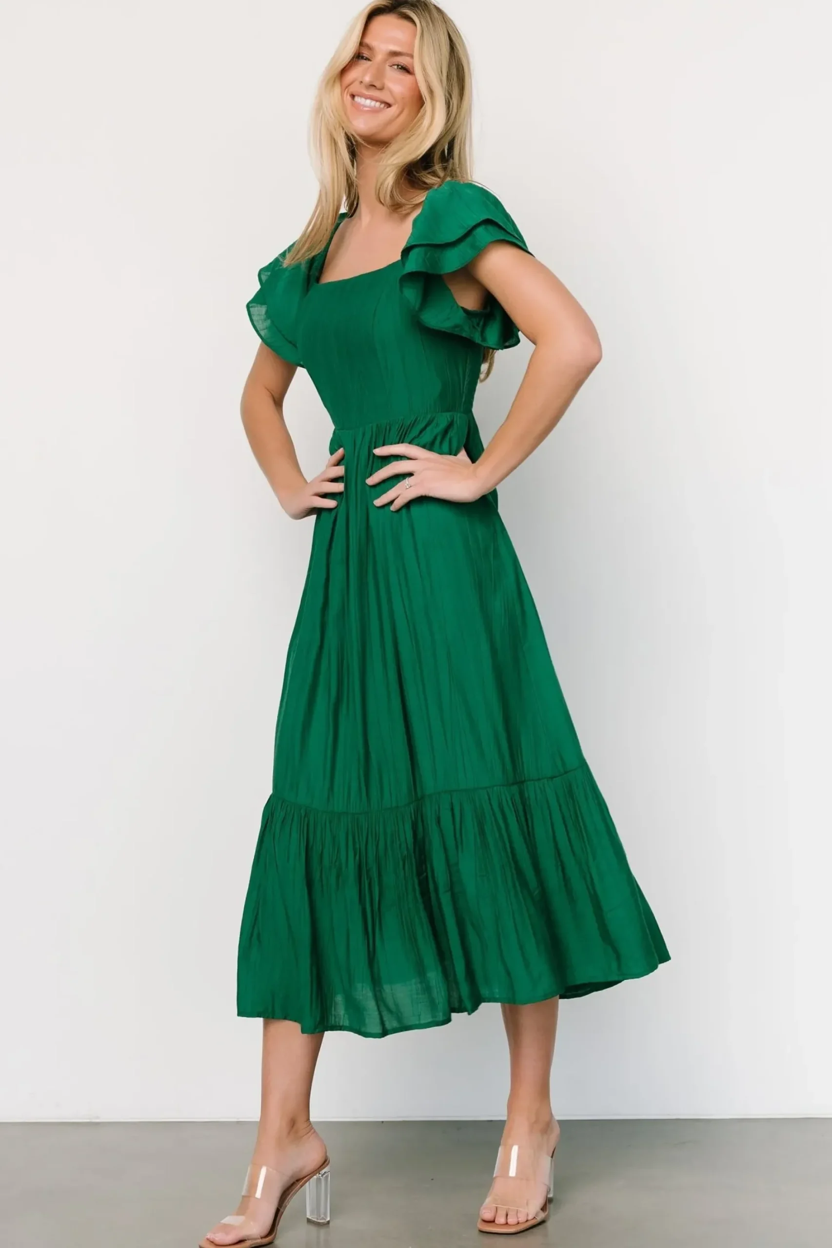 Baltic Born COMING SOON|Buttercup Midi Dress | Evergreen