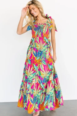 Baltic Born maxi dresses|Cabana Maxi Dress | Green + Fuchsia Multi