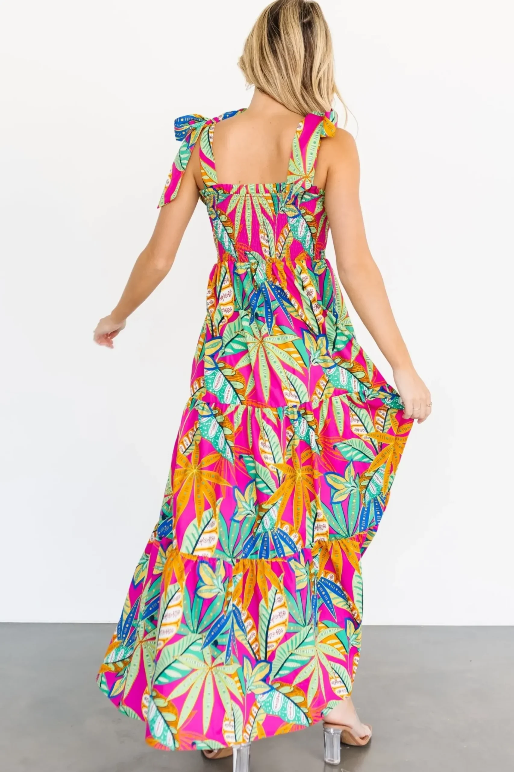 Baltic Born maxi dresses|Cabana Maxi Dress | Green + Fuchsia Multi