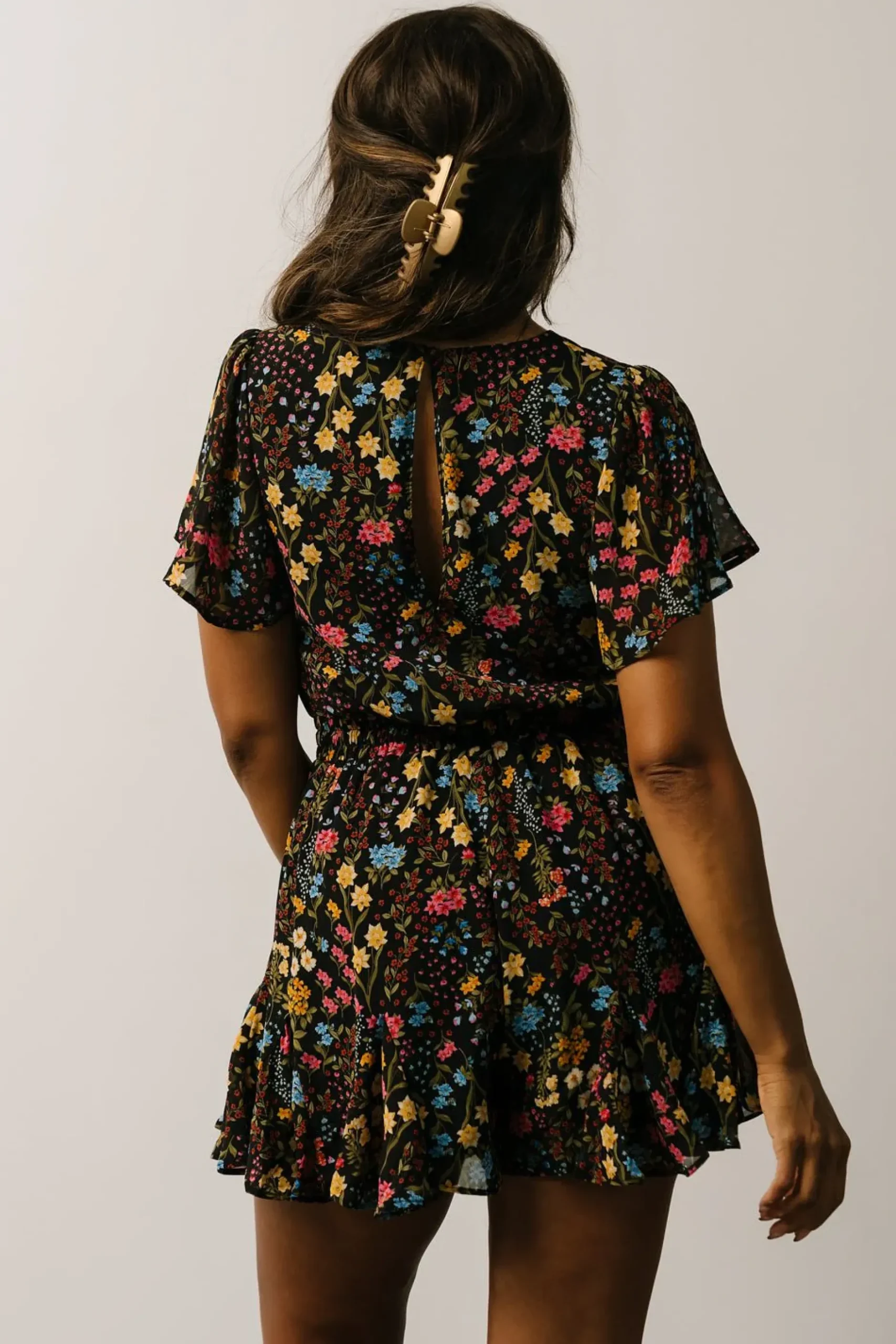 Baltic Born SALE|Candy Romper | Black Floral
