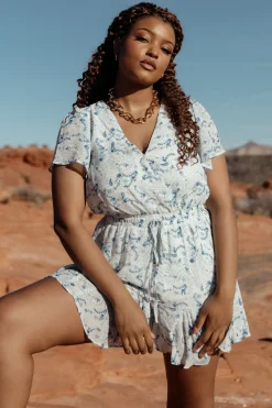 Baltic Born SALE|Candy Romper | Off White + Blue