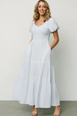 Baltic Born bump friendly|Carrington Maxi Dress | Light Blue