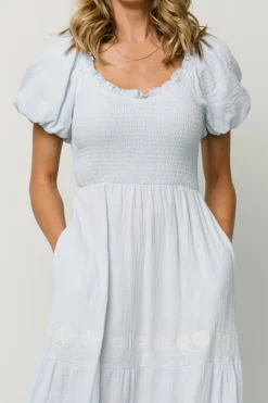 Baltic Born bump friendly|Carrington Maxi Dress | Light Blue