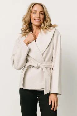 Baltic Born SALE|Cartwright Belted Jacket | Light Beige