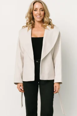 Baltic Born SALE|Cartwright Belted Jacket | Light Beige