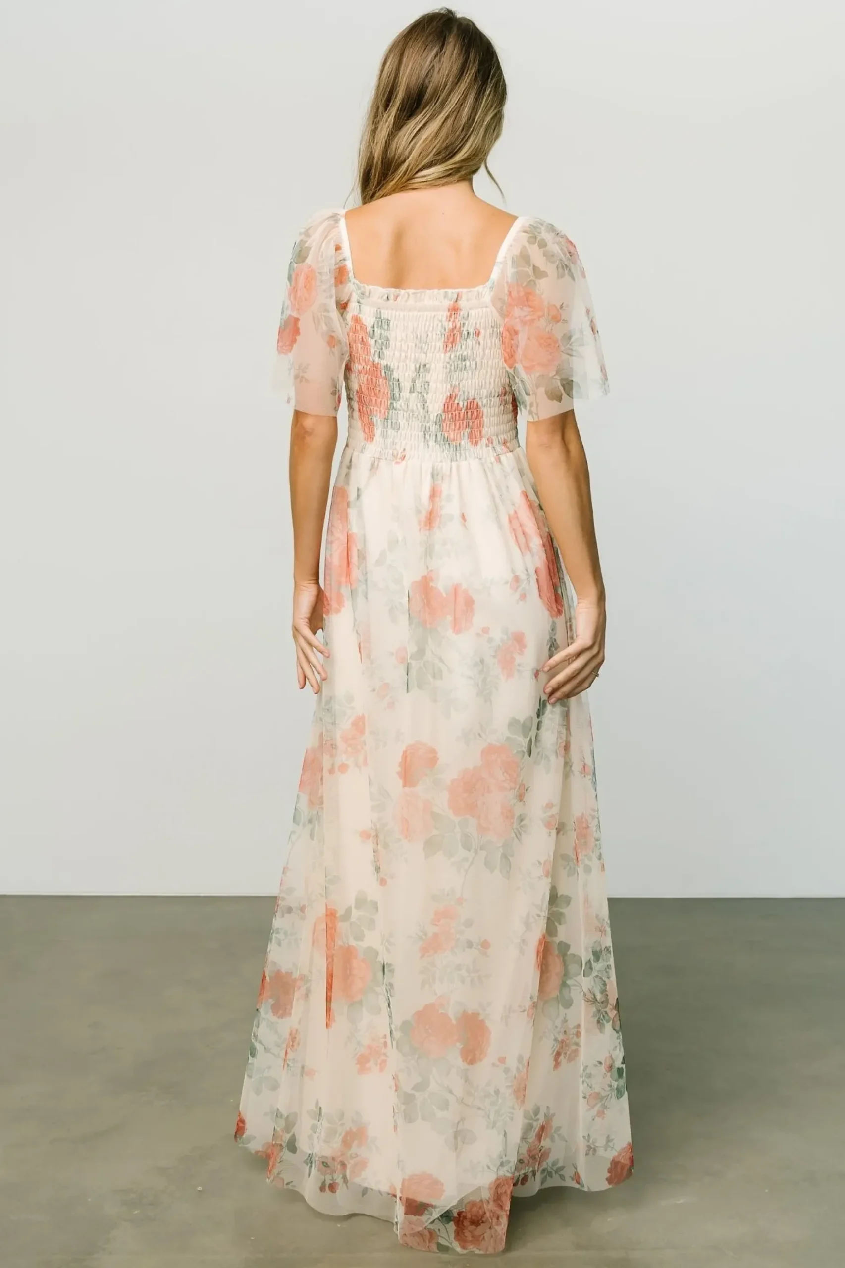 Baltic Born WEDDING SUITE|wedding guest|Cassandra Tulle Maxi Dress | Buttercream Floral