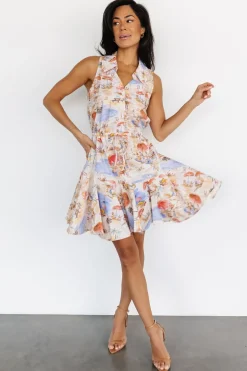Baltic Born short dresses|Cassis Short Dress | Multi Print