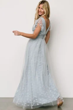 Baltic Born tulle styles|Caterina Tulle Maxi Dress | Light Blue