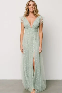 Baltic Born tulle styles|Caterina Tulle Maxi Dress | Sage