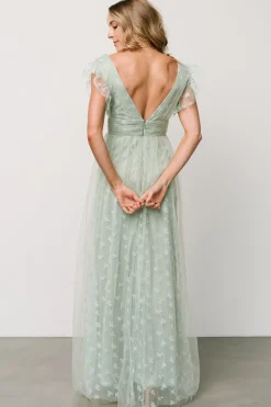 Baltic Born tulle styles|Caterina Tulle Maxi Dress | Sage