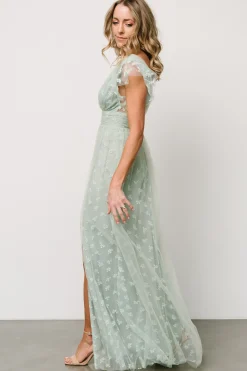Baltic Born tulle styles|Caterina Tulle Maxi Dress | Sage