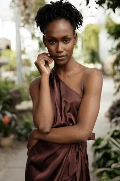 Baltic Born BEST SELLERS|Celia One Shoulder Midi Dress | Clove