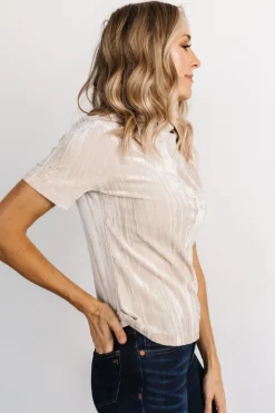 Baltic Born blouses + shirts|Chicago Velvet Top | Champagne